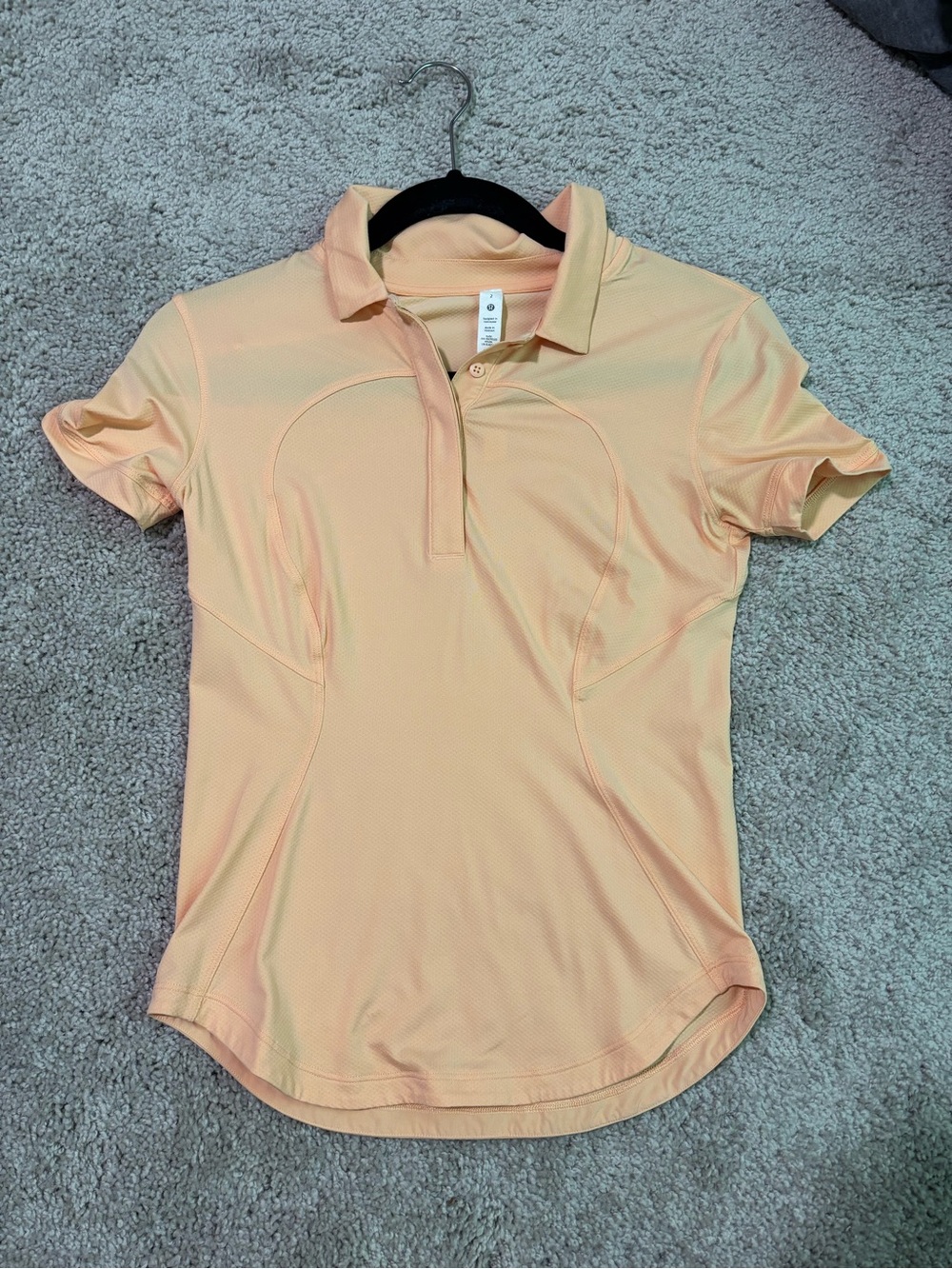 lululemon athletica Peach Short-Sleeve Polo